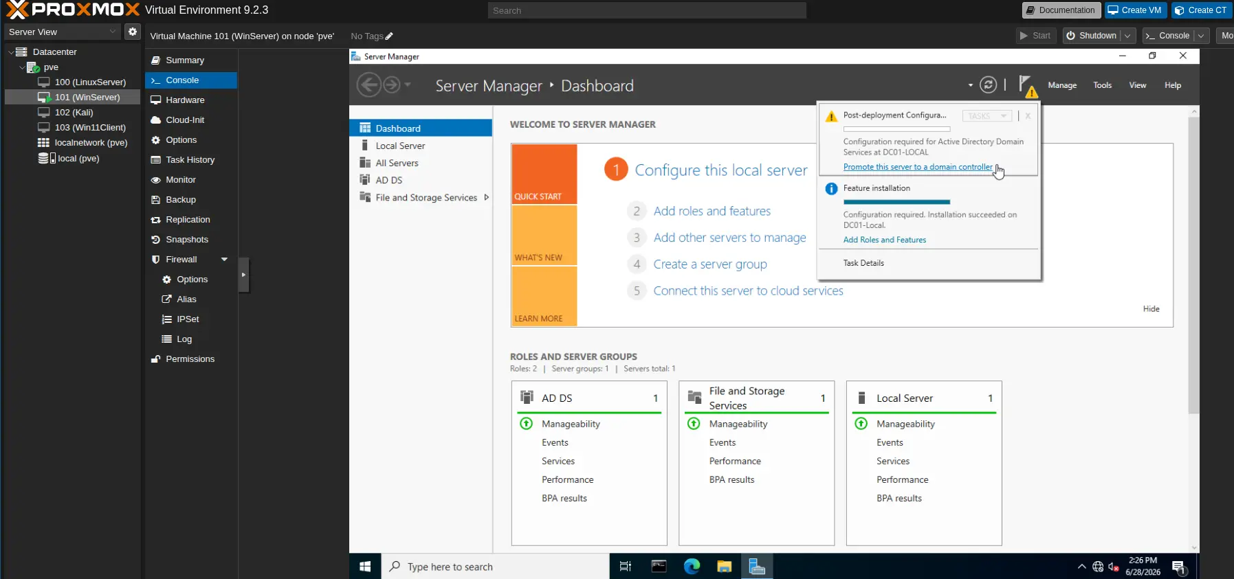 Promote to Domain Controller